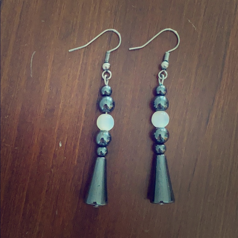 A pair of earrings